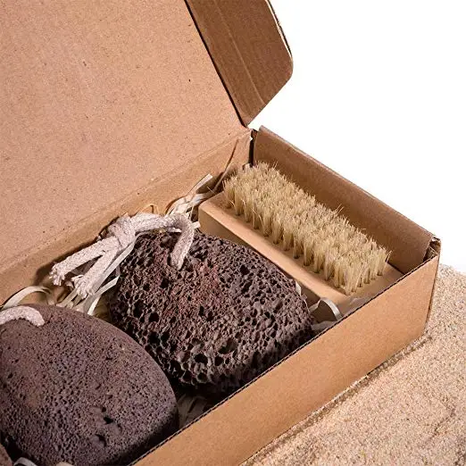 Natural Pumice Stone Set for Calluses and Skin Care | Porous, Exfoliating Lava Stones for Healthy, Clean Skin | Pack of 3 Stones