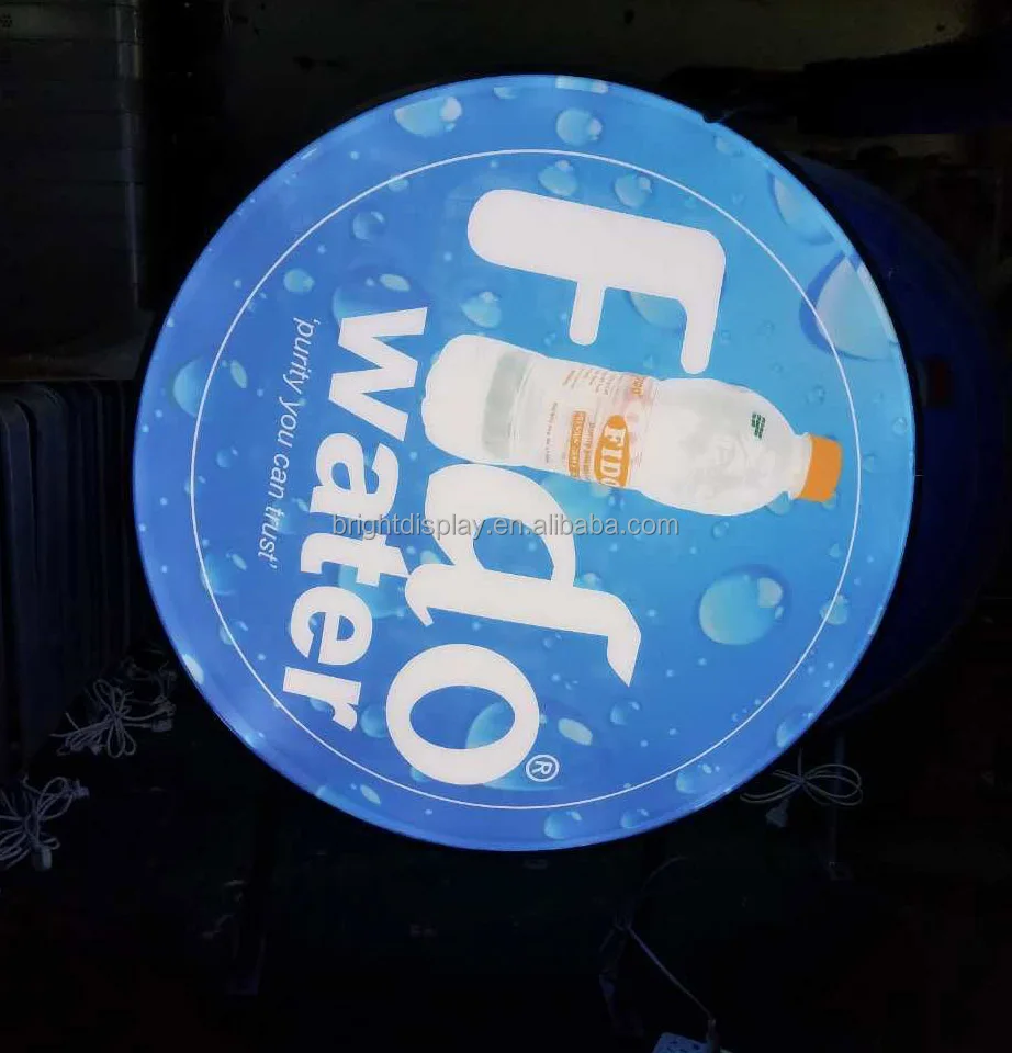 
Factory Outdoor Advertising Wall Hanging Double Side LED Acrylic Square Vacuum Form Lighting Boxes 