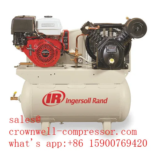 Ingersoll Rand 2475F13GH Truck-Mounted Two-Stage Gas Driven Reciprocating Air Compressor 13hp 30 Gallon Horizontal