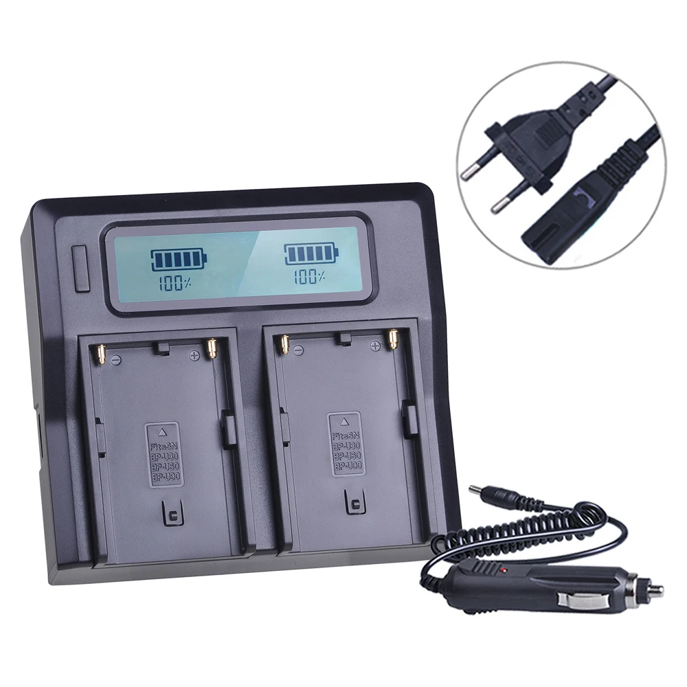 
New BP-U90 BPU90 BP U90 LCD FAST DUAL Charger for Sony PMW-100 PMW-150 PMW-160 PMW-200 PMW-300 PMW-EX1 EX3 EX280PHU-60K battery 