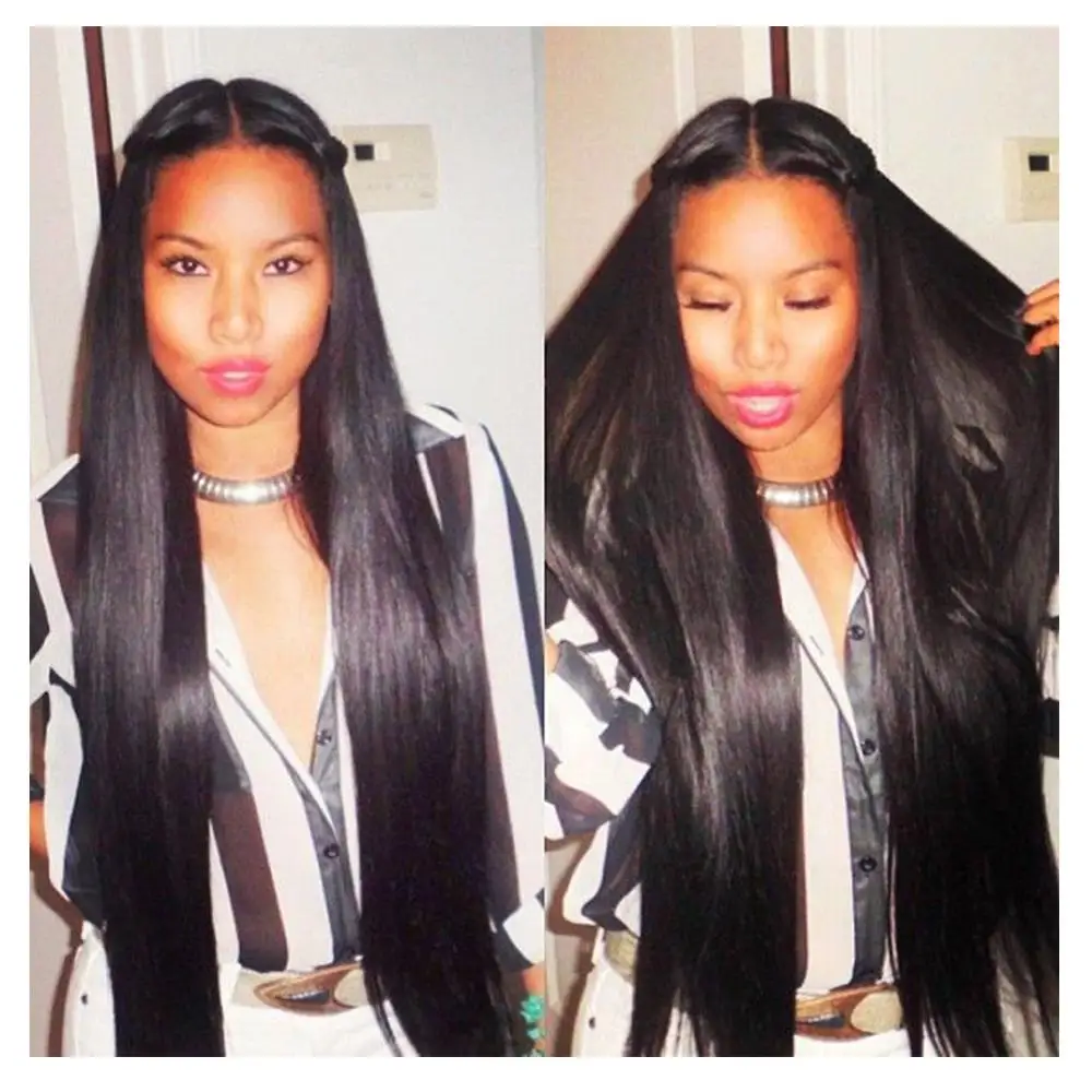 Unprocessed Virgin Hair and Frontal Vendor 13x4, 13x5, 13x6 Frontal Virgin Brazilian Human Hair Sew in Weaves 3pcs and Closure