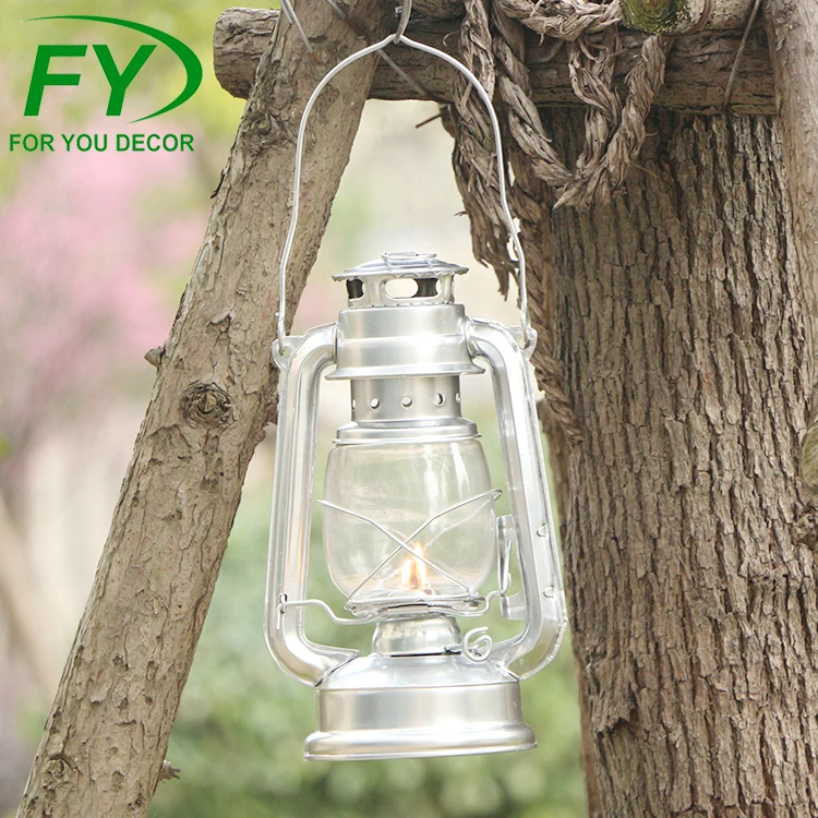 
Wholesale garden torch metal holder glass kerosene oil lamp 
