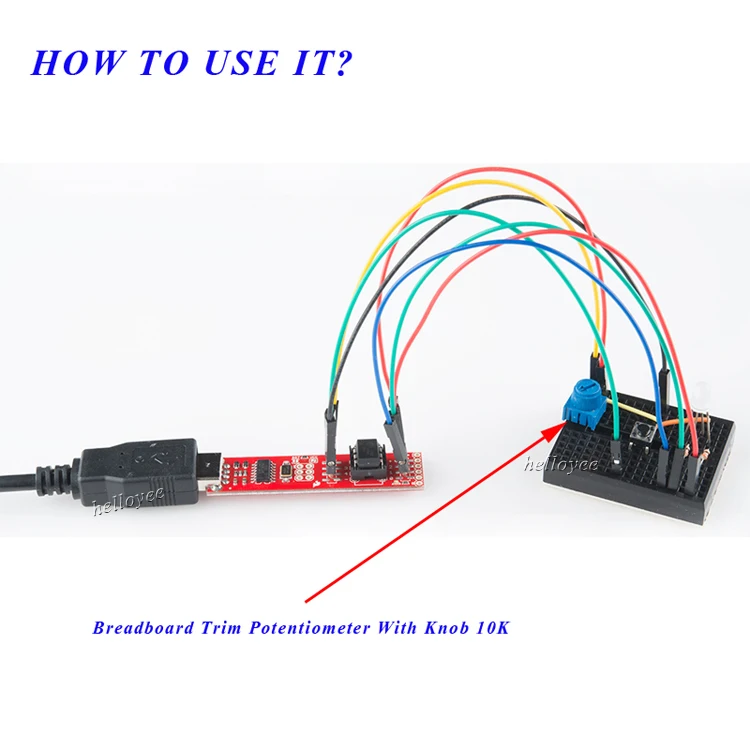 Breadboard Trim Potentiometer Trimpots With Knob 10K