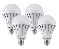 The Best and Cheapest 5W 7W 9W 12W 15W E27 85-265V Saving Energy LED Intelligent  Rechargeable Emergency Light Bulb