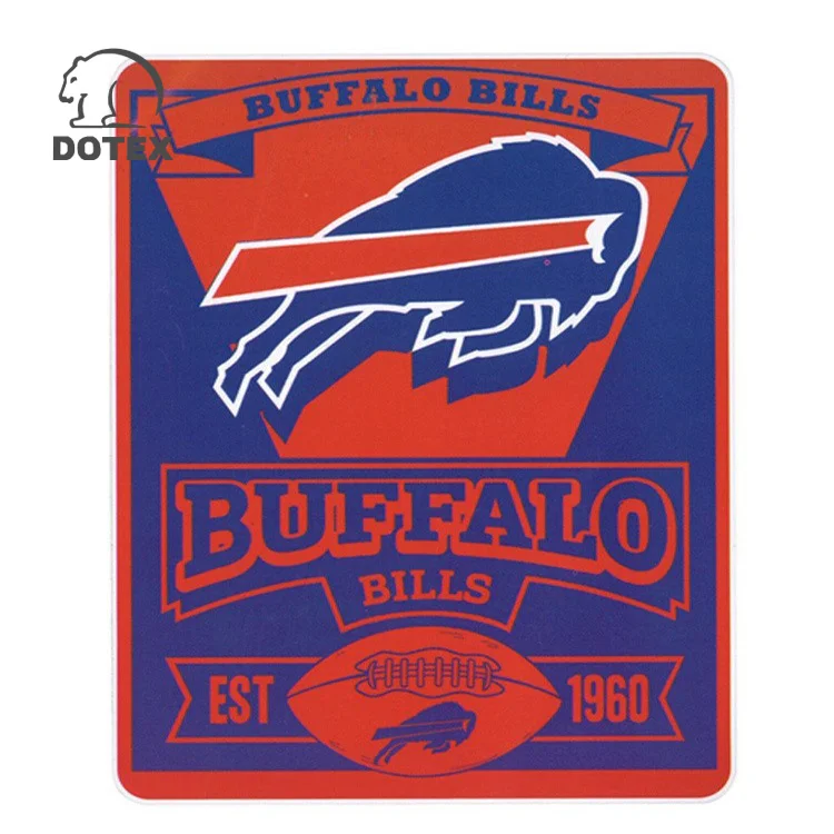 
China Factory Suppliers Wholesale Brand New NFL Teams New Logo Large Soft Fleece Throw Blanket 50