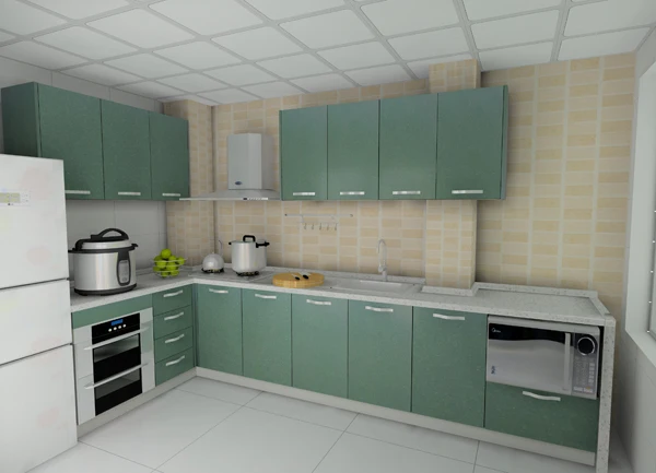 Latest Modern Aluminum Cabinet Modular Kitchen