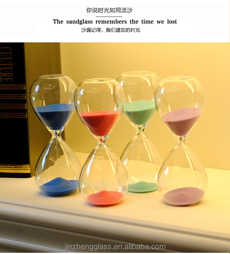 gravity desktop decoration 30 minutes antique hourglass for home