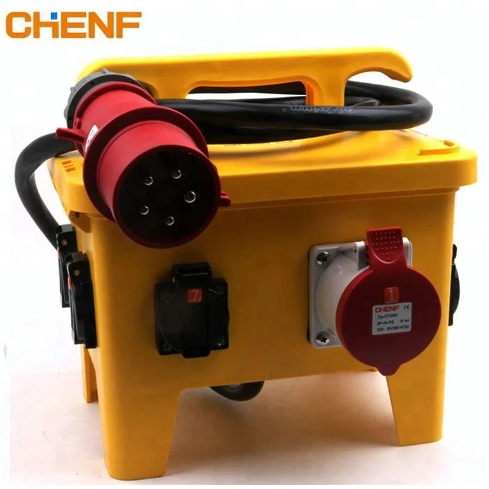 IP57 24way 12 way industrial plug socket Power 3 phase Electrical Waterproof distribution box size