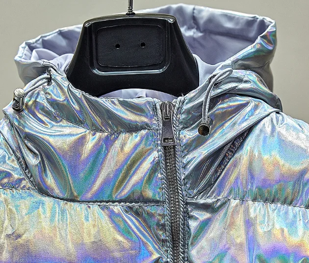 Man Holographic Jacket Rainbow Laser Hologram Fashion Coat jackets men custom