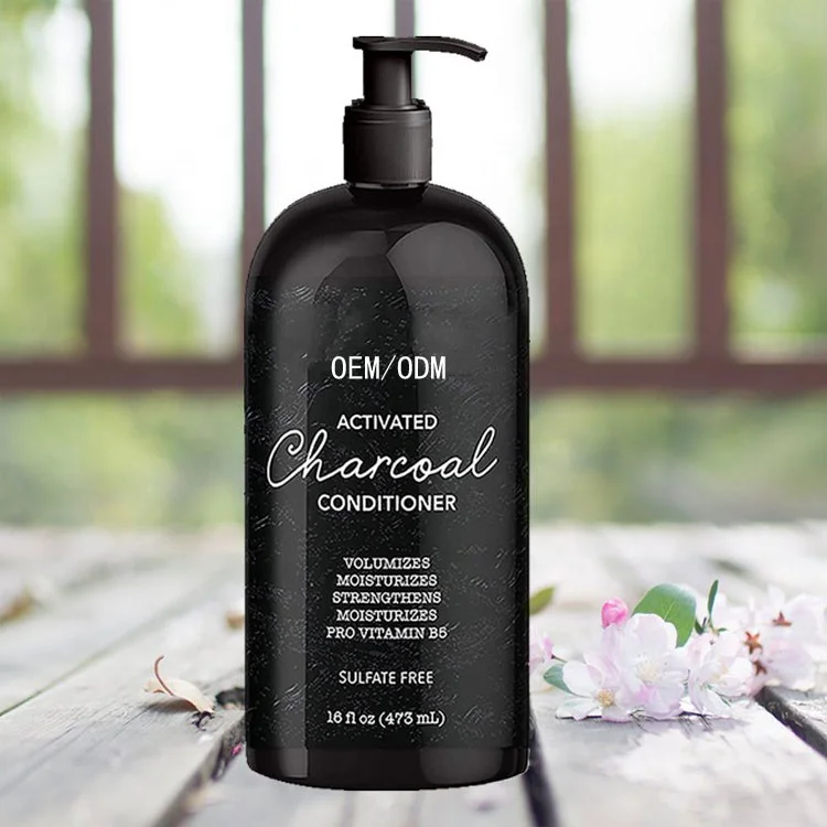 Собственная торговая марка, оптовая продажа, 100% чистый натуральный органический питательный коллаген, Кондиционер для волос с активированным углем