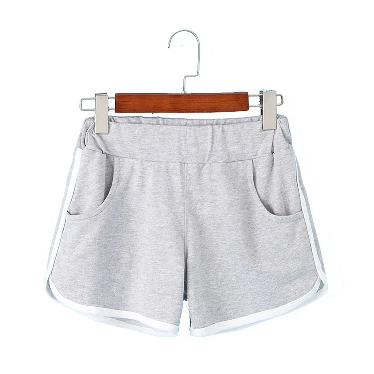 100% cotton Custom made oem print logo women sexy hot gym sport girls shorts