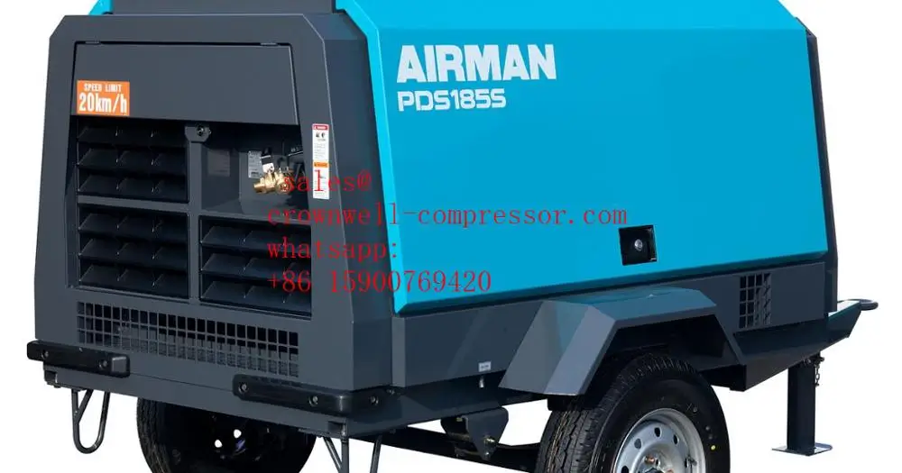 PDS390S PDSF315S AIRMAN portable screw compressor ENGINE ISUZU