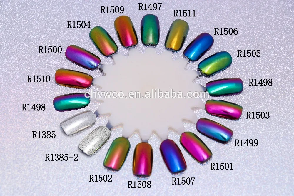 
Mirror chrome metallic mirror powder high quality gel nail polish 