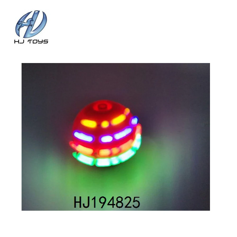 Hot sale plastic spinning top gyro toy with light music