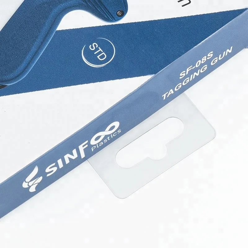 Customized Clear Plastic PVC Self Adhesive Stickers Hang Tab