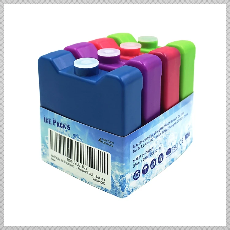 Trending Products Plastic ice bricks for Camping/lunch/picnic Ice Packs for Cooler Large Ice Boxes