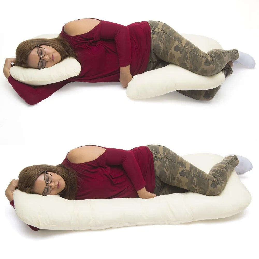 
Top Rated Body Pillow, C Shape, Organic Maternity Pillow For Side Sleeping & Back Support 