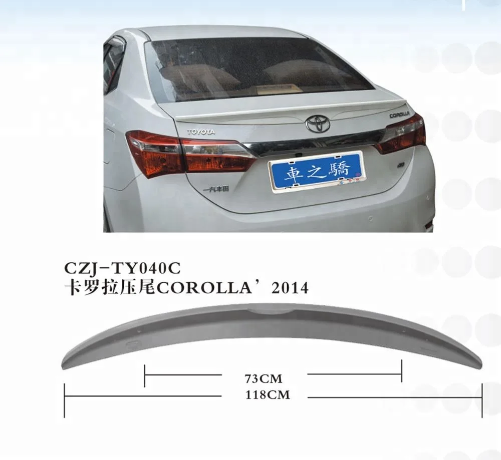 CZJ FOR toyota COROLLA 2014+ car REAR SPOILER