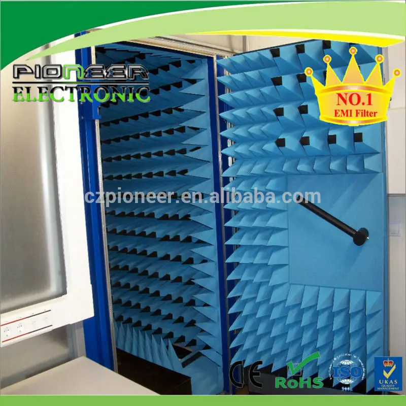 Микроволновый поглотитель для радиочастотного экранирования и радиочастотной камеры