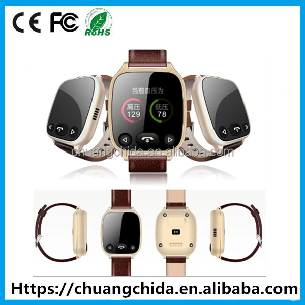 Старые люди, WAP/GPRS/GPS/SOS GSM мобильный телефон часы для пожилых людей измерения артериального давления