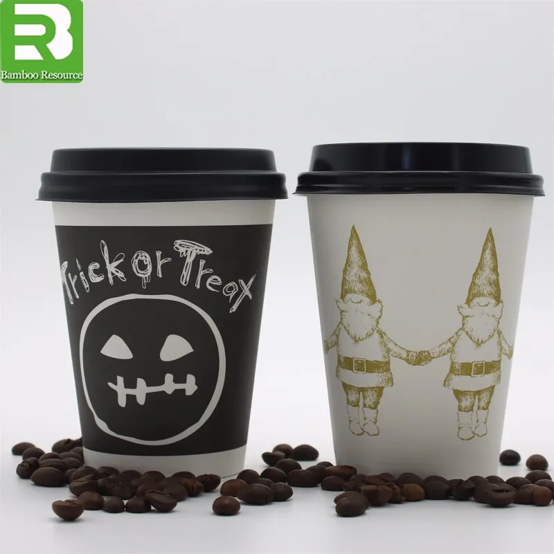 Paper Cups Coffee and Lids Paper Cups Supplier Manila logo Printed Disposable to Go Cups