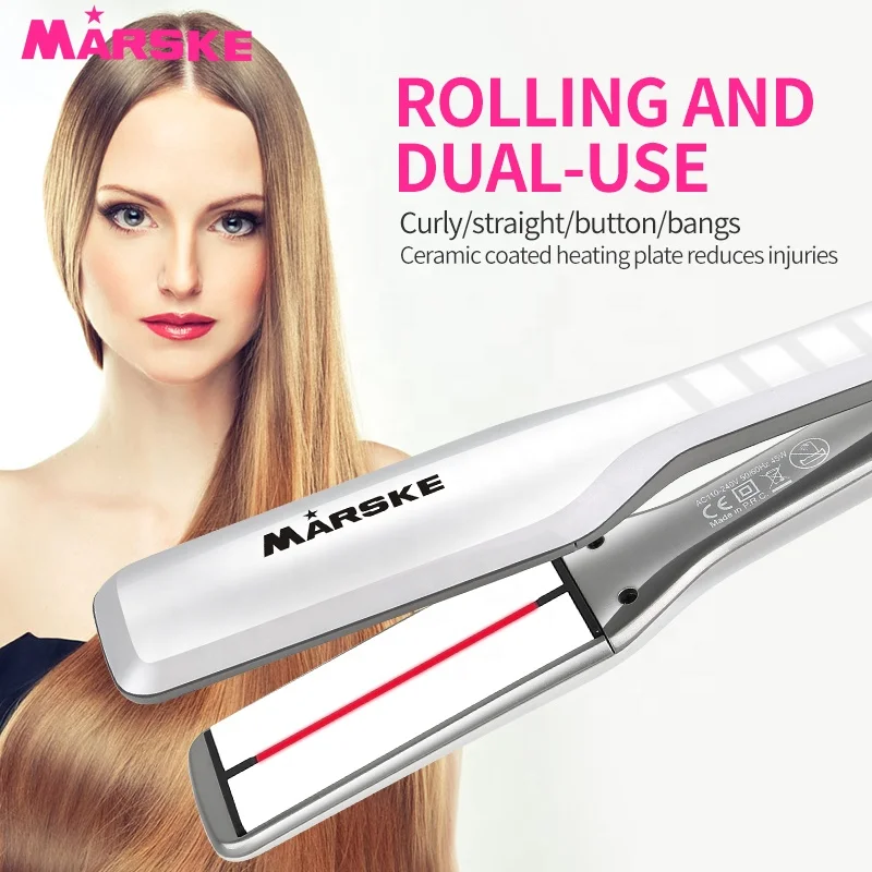 MARSKE Professional display Hair Straightener Flatirons Ceramic Flat Iron Cordless Electronic Hair Curling Straightener