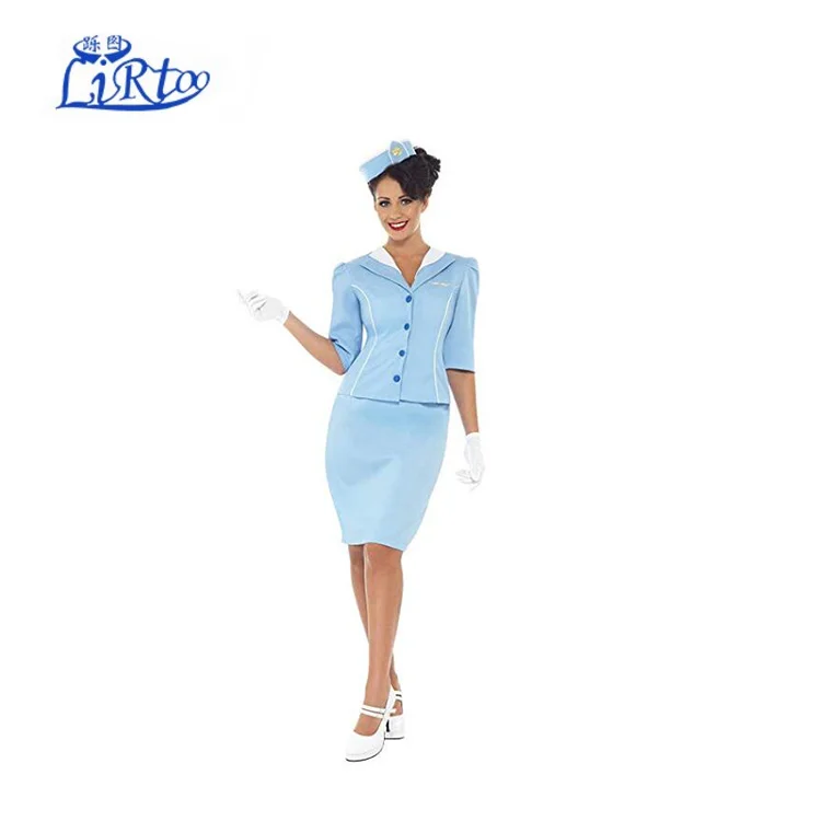 
Custom Women Pilot Skirt Airline Stewardess Uniform 