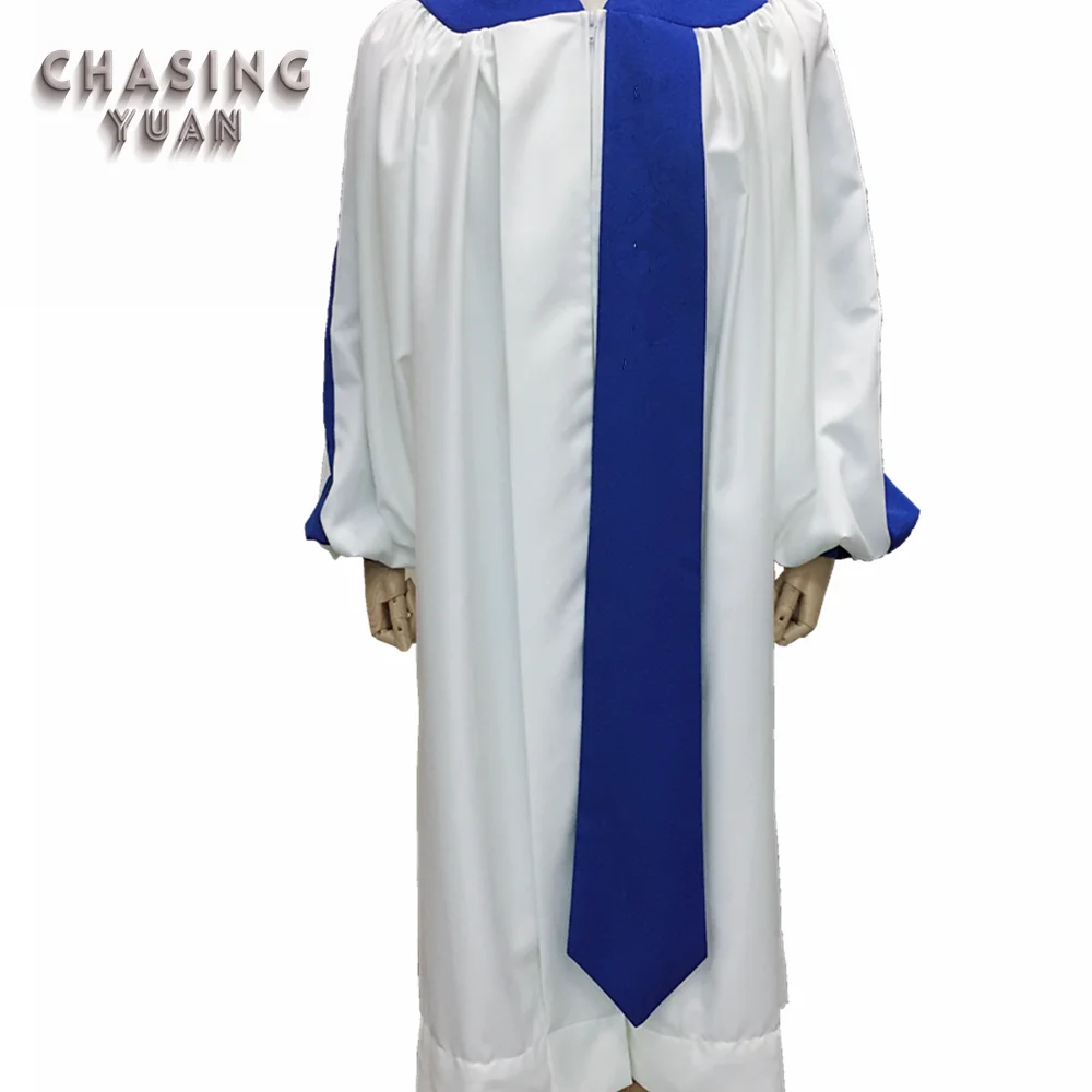 
Wholesale Custom White/Blue Church Choir Robe 