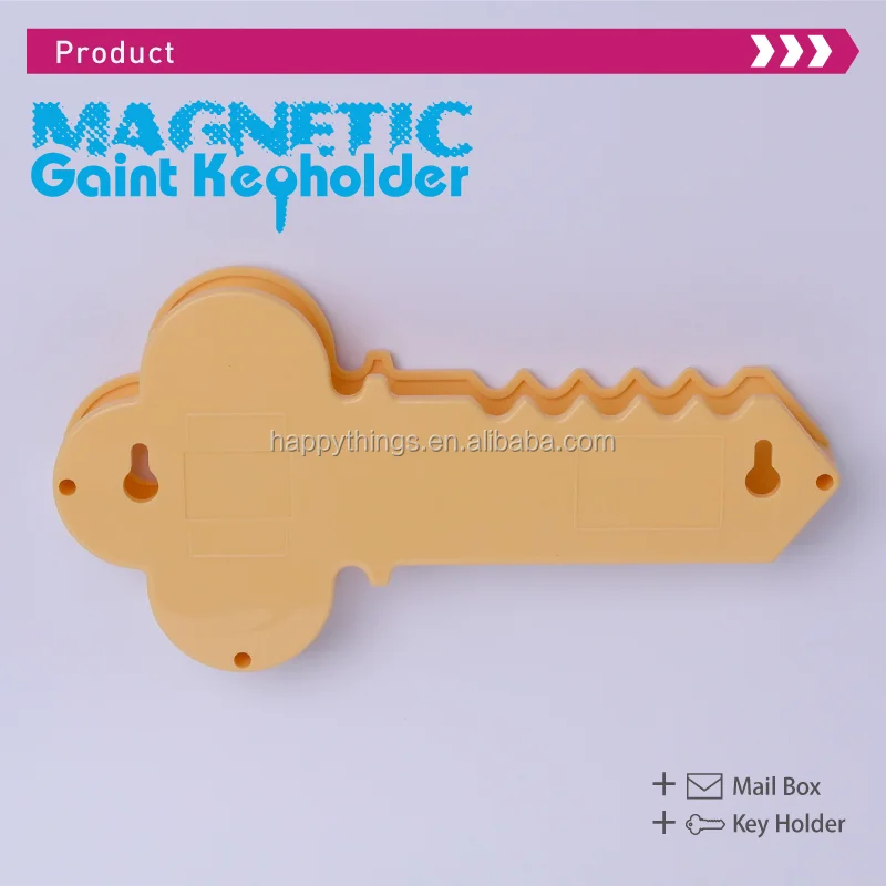 Factory Direct Simple Design Key Shape Letter Holder Mounted on the Door Plastic Key Holder For Multiple Keys