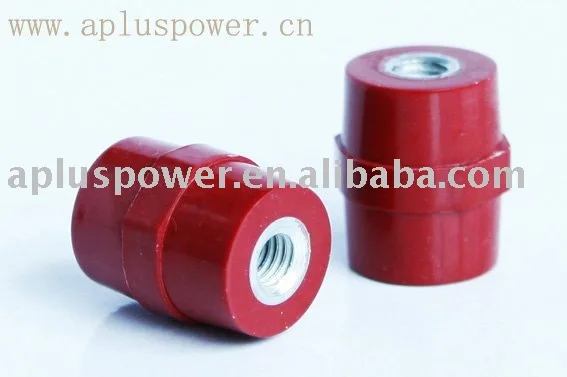 BMC material copper steel screw red color Excellent Electrical Insulators in drum shape with high torque for battery packs