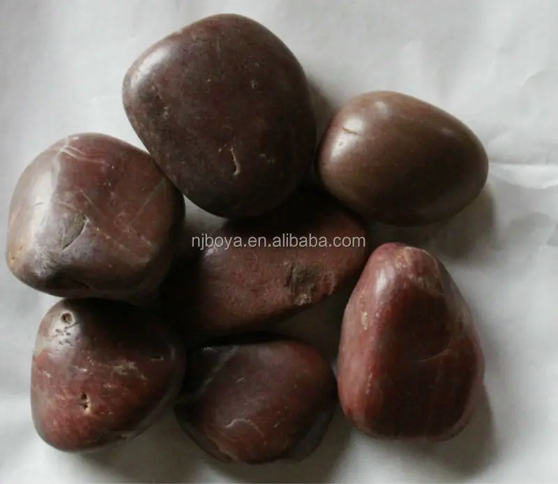 
tumbled stone, pebble wash stone in various colors for garden, floor , walkway decoration 