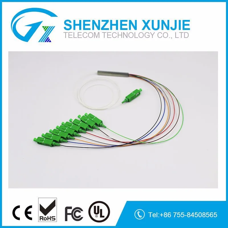 900um Hdmi стальная трубка FTTH 1x2 1x4 1x8 PLC Сплиттер