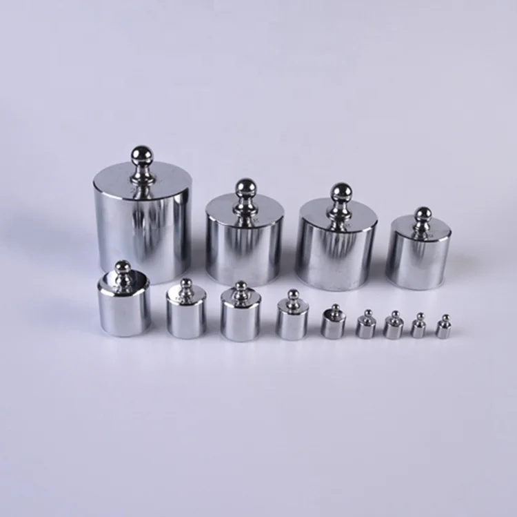 M2 class 2kg standard steel chrome plating balance scale calibration weights