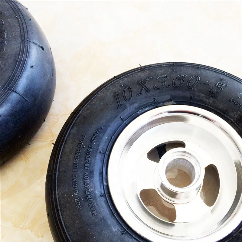 HOT SELL Go kart Tire and Rims 10x3.6-5 Tire with 5 inch Wheel Rim