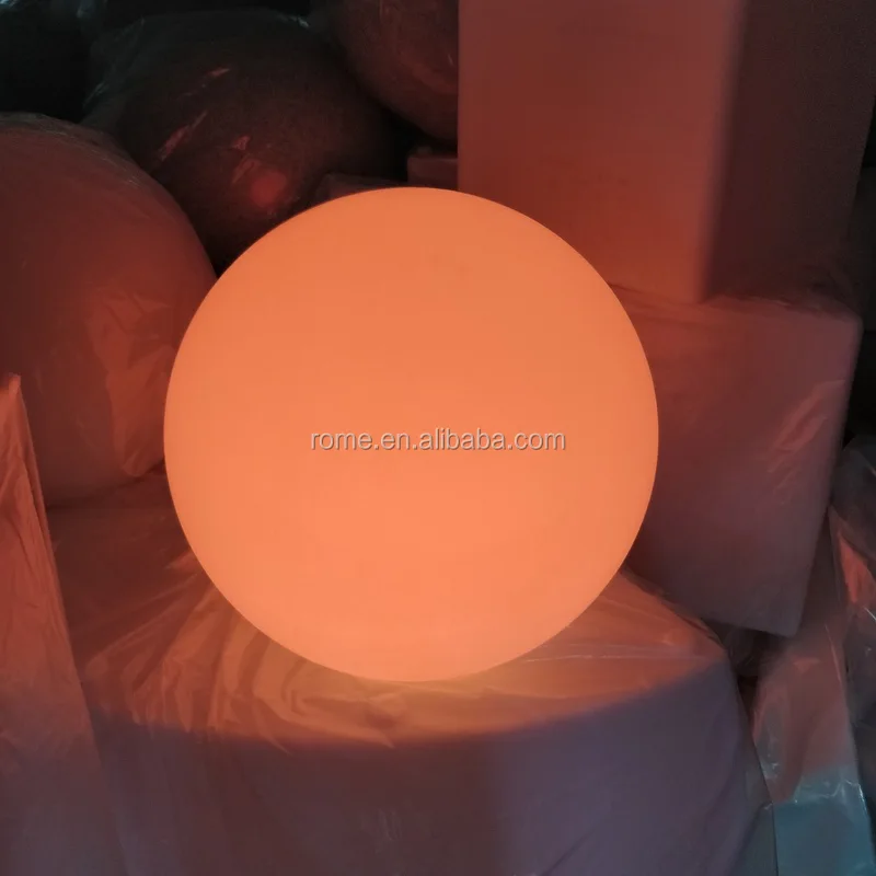 50CM DIA. LED Globes rotating PE plastic led ball outdoor waterproof and color change glowing lighting