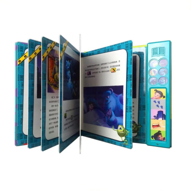 Детские музыкальные книги со звуковой историей и кнопкой для обучения