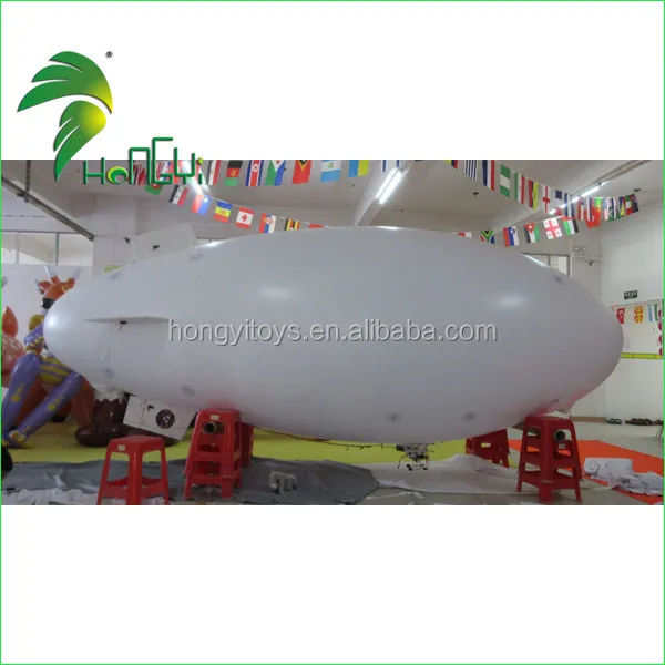 Outdoor Attractive Inflatable RC Blimp , Radio Control Airship With Logo Prints