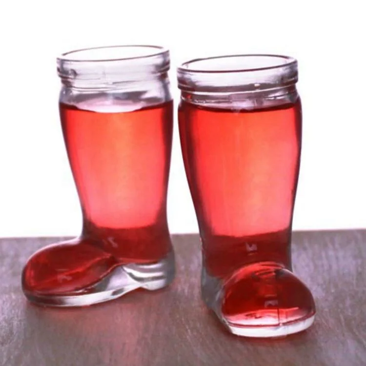 1.5oz boot shaped shot glasses wholesale mini boot shot glass