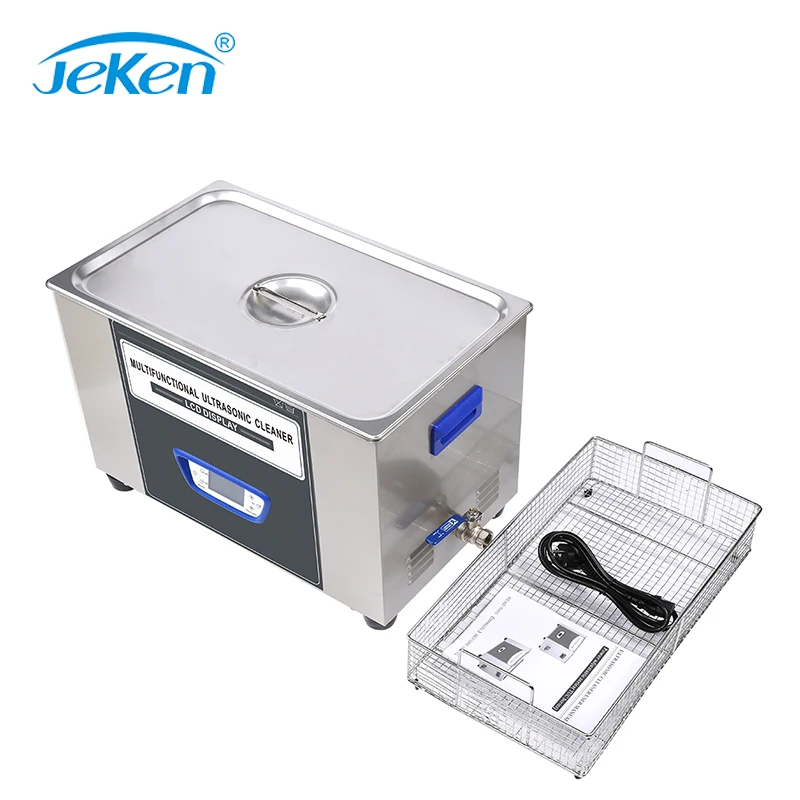 Jeken 22L TUC-220 LCD Display Ultrasonic Lab Cleaner For Test Tube Washing Machine Price