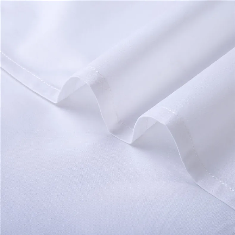 JR576 Hotel Single Size 250 TC 100% Cotton White Bed Sheet