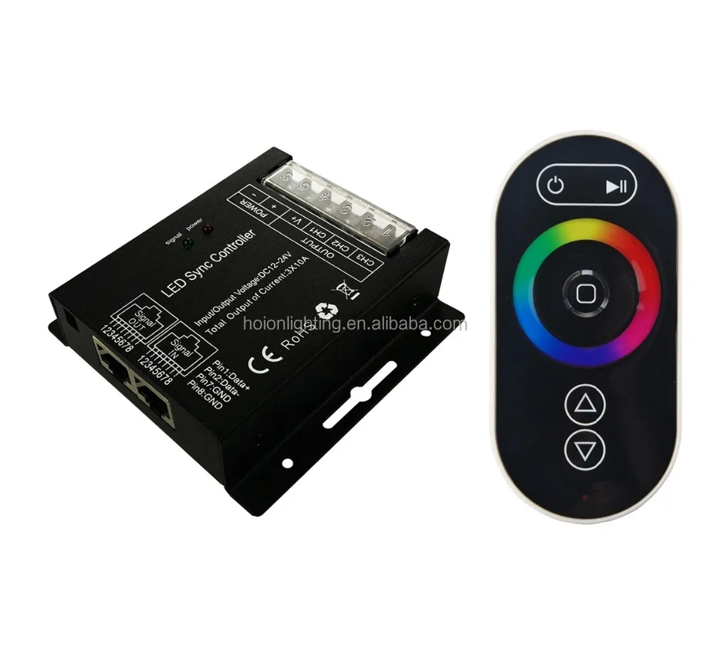 10A*3CH 30A 12V 24V touch panel remote controller led rgb controller Led light controller