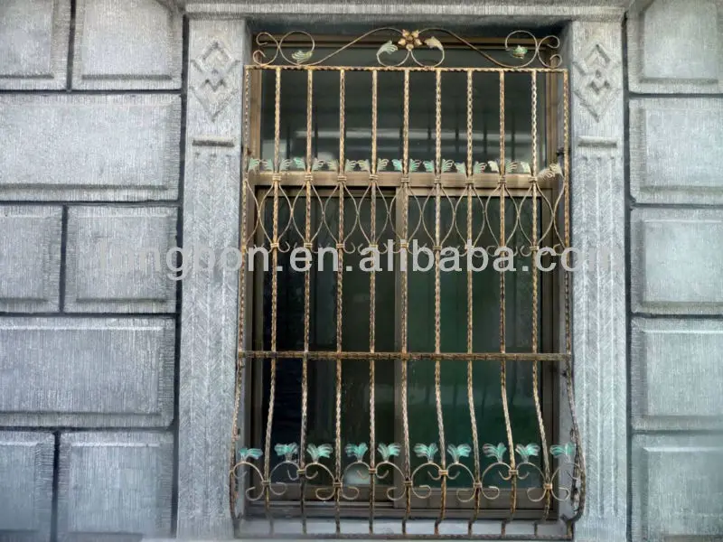 2018 Top-selling modern design window iron grills