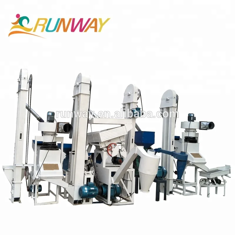 complete rice hulling and polishing machine/modern mini satake rice mill plant
