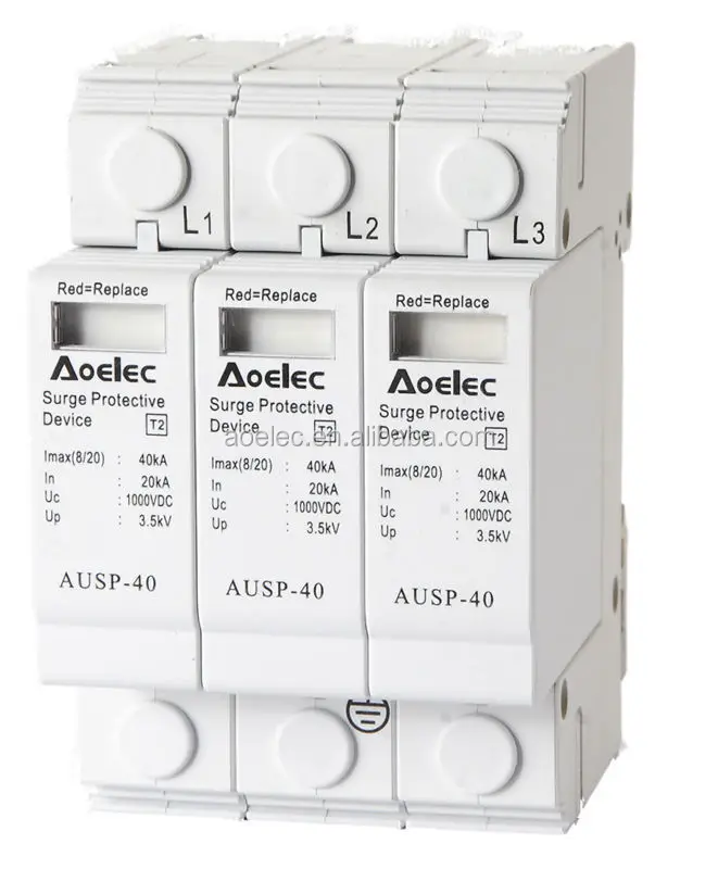 
AUSP-20 Modualr Din Rail installed SPD 