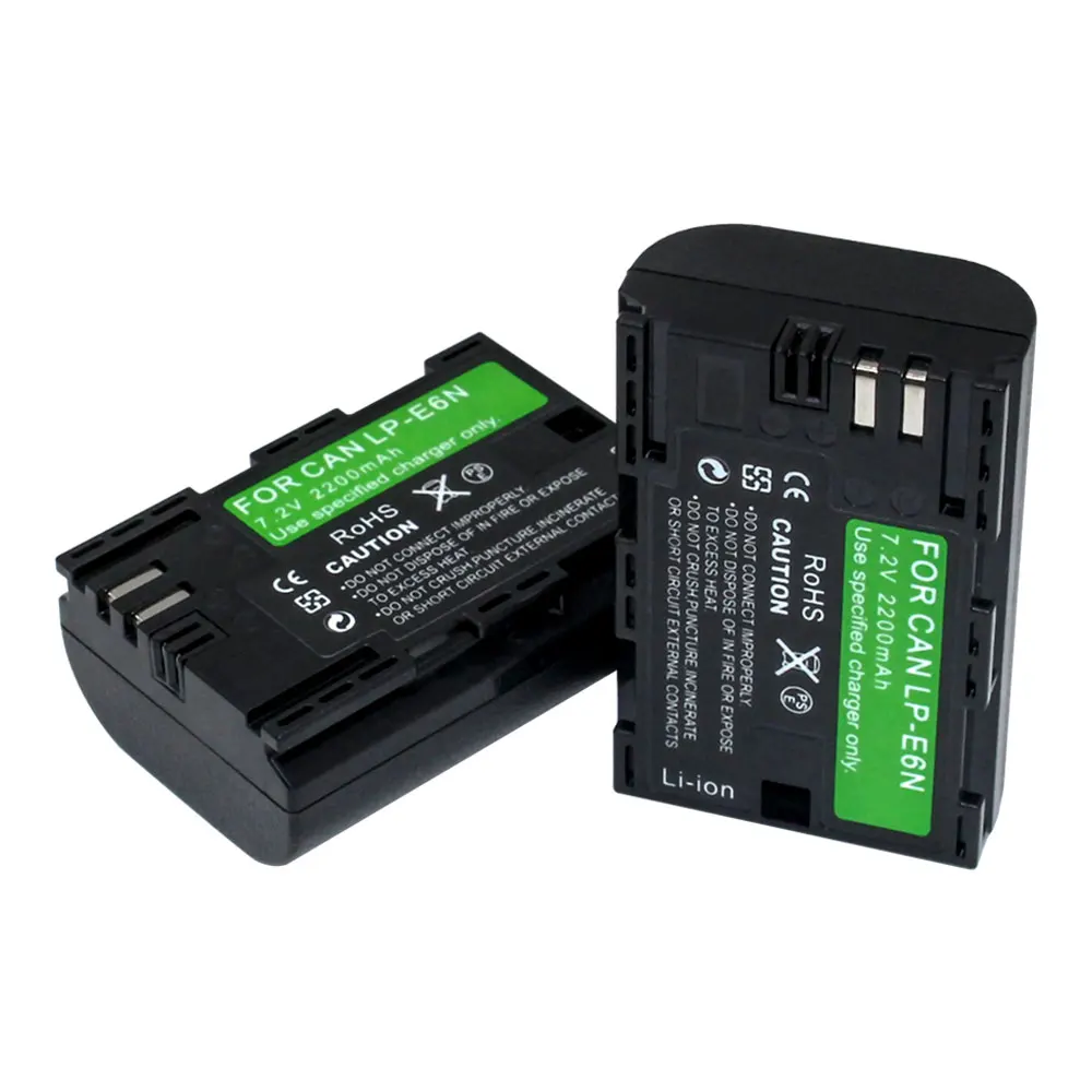 2200 мА/ч LP-E6 LP E6 LP-E6N камера Аккумулятор для цифровой однообъективной зеркальной камеры Canon EOS 5DS 5D Mark II III 6D 7D 60D 60Da 70D 80D DSLR