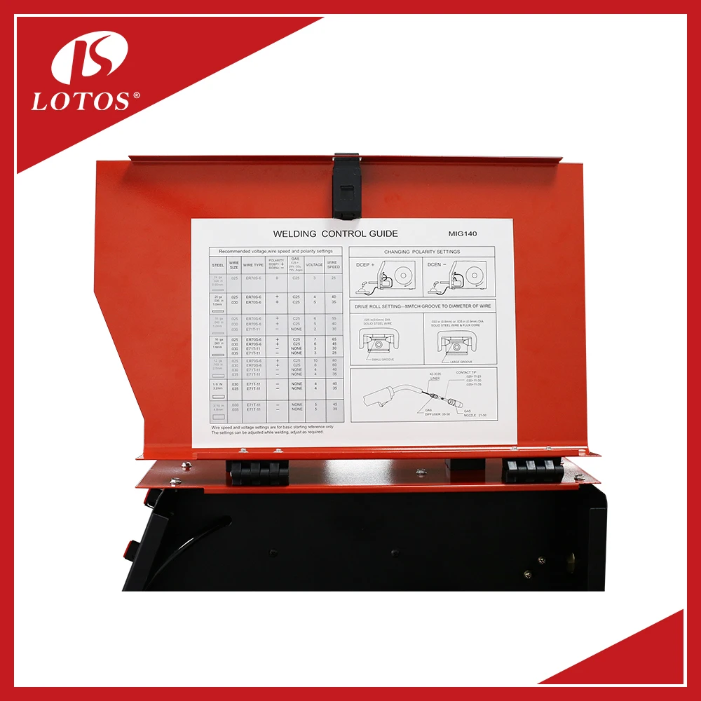 LOTOS MIG140 MOSFET High Frequency DC inverter igbt mig 140 welder inverter mig co2 welding machine