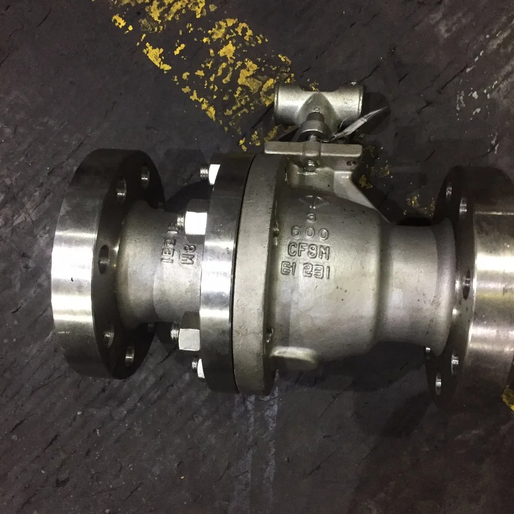 wenzhou 2 pc a216 wcb Floating ball valve dn100