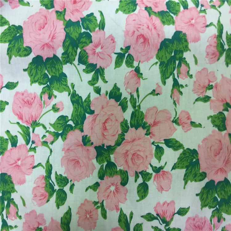 Poplin fabric 100% cotton printed fabric floral cotton fabric for garment