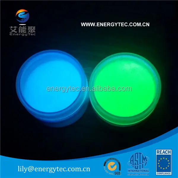 Luminofor фотолюминесцентных пигмент желто-зеленый LBG-HD 5-15UM для нить и пряжа для производства