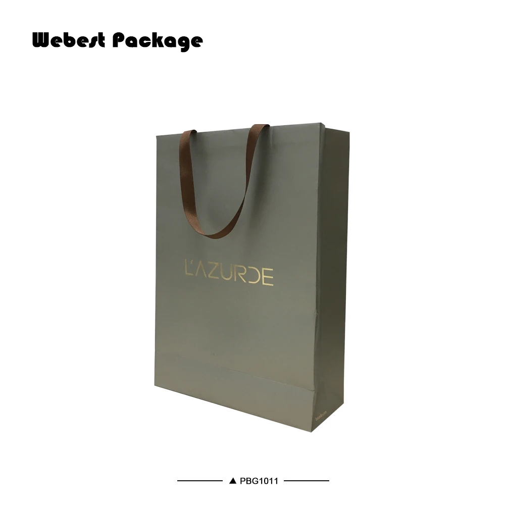 
Webest new model high end elegant design famous brand paper bag rope handle for promotion 